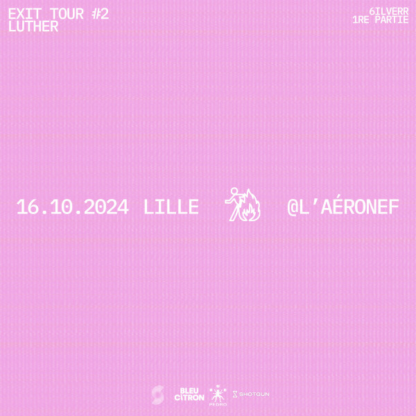 LUTHER - L'AERONEF - LILLE - MER. 16/10/2024 à 20H00