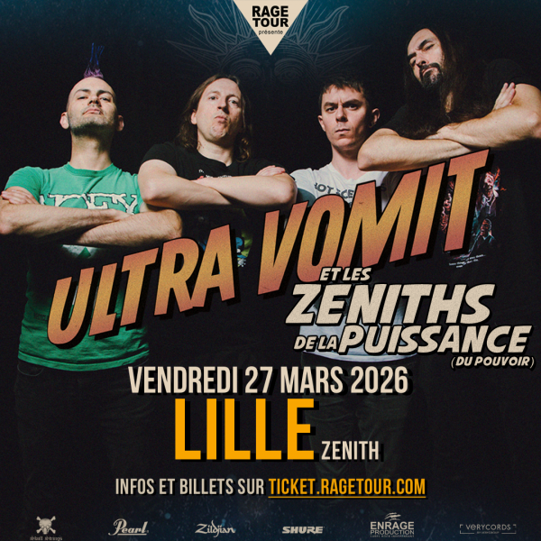 ULTRA VOMIT - ZENITH DE LILLE - VEN. 27/03/2026 à 20H00