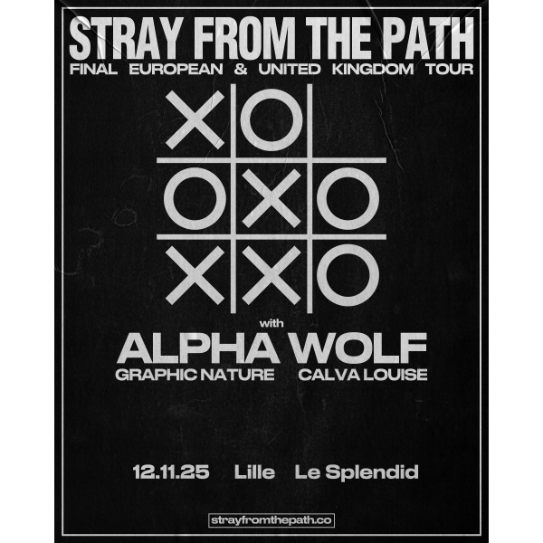 STRAY FROM THE PATH - LE SPLENDID - LILLE - MER. 12/11/2025 à 19H00