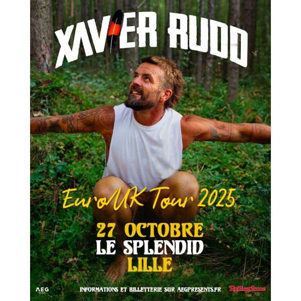 XAVIER RUDD - LE SPLENDID - LILLE - LUN. 27/10/2025 à 20H0