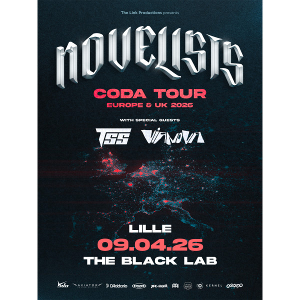 NOVELISTS + TSS + VIANOVA - THE BLACK LAB - WASQUEHAL - JEU. 09/04/2026 à 20H00