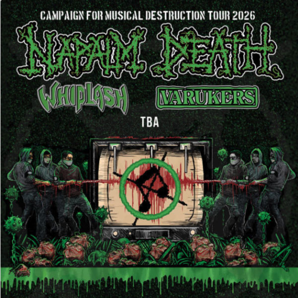 NAPALM DEATH + WHIPLASH + THE VARUKERS - LE SPLENDID - DIM 22/02/26 - 17h30
